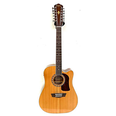 Washburn Used Washburn HD10SCE12 Natural 12 String Acoustic Electric Guitar