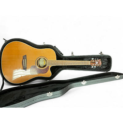 Used Washburn HD23SCE Natural Acoustic Electric Guitar