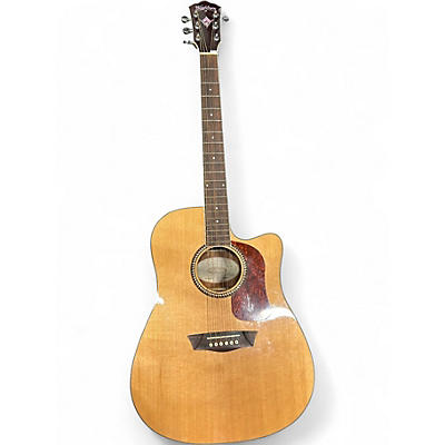 Used Washburn HD71SCE Natural Acoustic Guitar