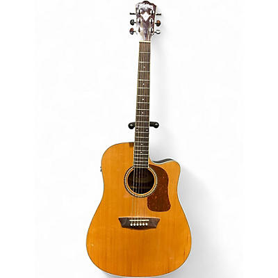 Used Washburn HD71SCEG Natural Acoustic Electric Guitar