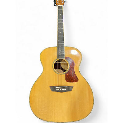 Used Washburn HG75SEG-O Natural Acoustic Electric Guitar