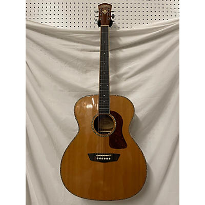 Used Washburn HG75SEG-O Natural Acoustic Guitar