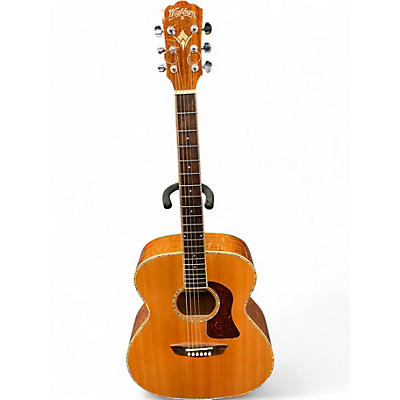 Used Washburn HG75SEGO Natural Acoustic Electric Guitar