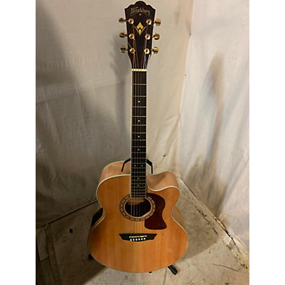 Washburn Used Washburn HJ40SCE-0 Vintage Natural Acoustic Electric Guitar