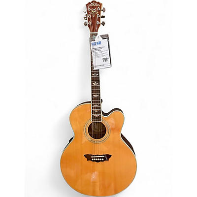 Used Washburn J28SCE Natural Acoustic Electric Guitar