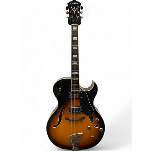 Washburn Used Washburn J3 Jazz Florentine 3 Color Sunburst Hollow Body Electric Guitar 3 Color Sunburst