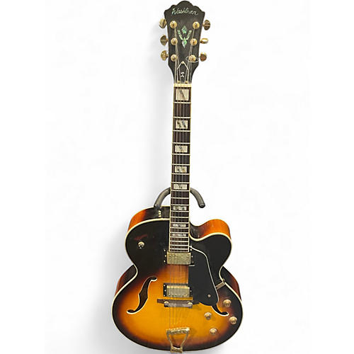 Used Washburn J5 Jazz Venetian Tobacco Sunburst Hollow Body Electric Guitar Tobacco Sunburst