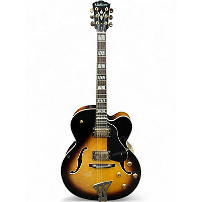 Used Washburn J5 TSK Vintage Sunburst Hollow Body Electric Guitar