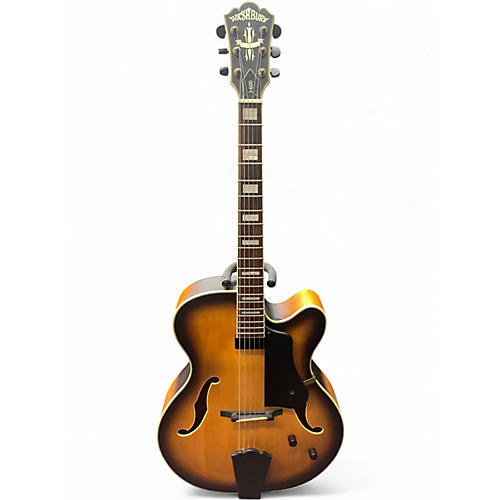 Used Washburn J600 Jazz Venetian Tobacco Burst Hollow Body Electric Guitar Tobacco Burst