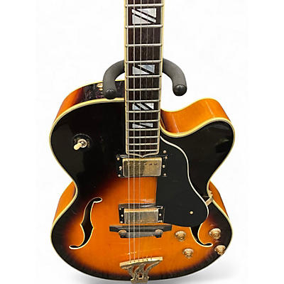 Used Washburn J6S MONTGOMERY SUNBURST Hollow Body Electric Guitar