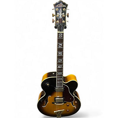 Used Washburn J8 Sunburst Hollow Body Electric Guitar