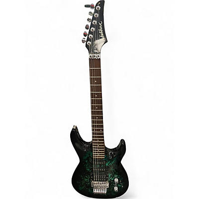Used Washburn KC-40V Trans Green Solid Body Electric Guitar