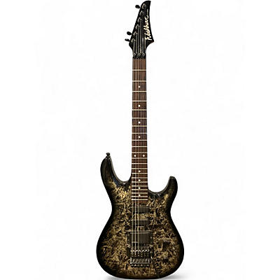Used Washburn KC70V Black and Silver Solid Body Electric Guitar
