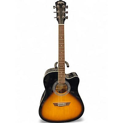 Used Washburn L20110766 2 Color Sunburst Acoustic Electric Guitar