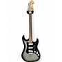 Used Washburn LYON STRATOCASTER Black and Silver Solid Body Electric Guitar Black and Silver