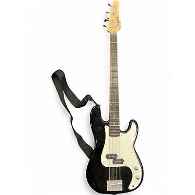 Used Washburn Lyon P Style Bass Black and White Electric Bass Guitar