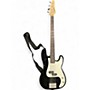 Used Washburn Lyon P Style Bass Black and White Electric Bass Guitar Black and White