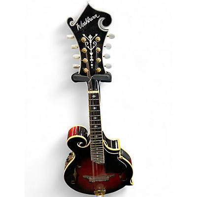 Used Washburn M3SWETWRK Red to Black Fade Mandolin