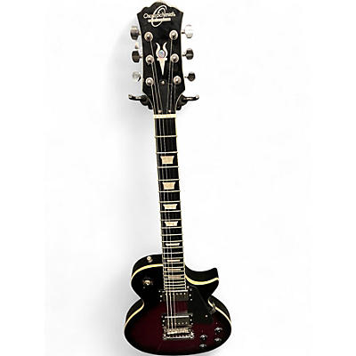 Used Washburn Oscar Schmidt 2 Color Sunburst Solid Body Electric Guitar