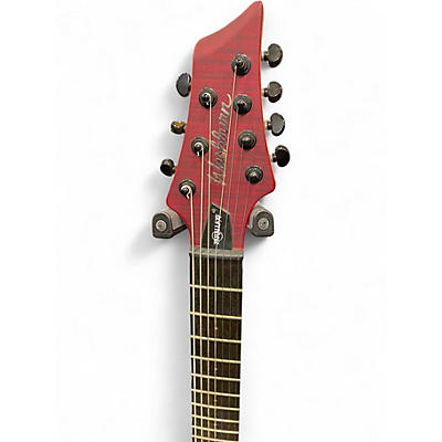 Used Washburn PARALLAXE Crimson Red Trans Solid Body Electric Guitar