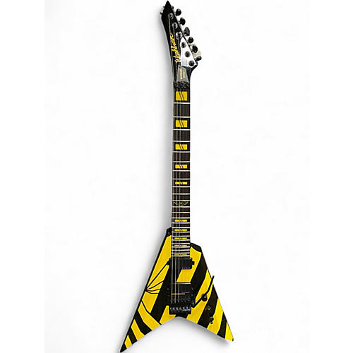 Used Washburn PARALLAXE MICHAEL SWEET BLACK AND YELLOW STRIPE Solid Body Electric Guitar BLACK AND YELLOW STRIPE