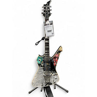 Used Washburn PS1800 Cracked Mirror Solid Body Electric Guitar