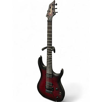 Used Washburn Parallaxe Satin Red Solid Body Electric Guitar