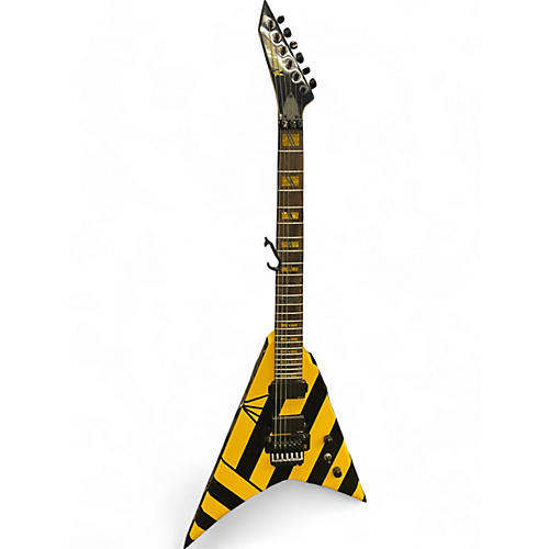 Washburn Used Washburn Parallaxe v260fr yellow stripe Solid Body Electric Guitar yellow stripe