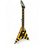 Used Washburn Used Washburn Parallaxe v260fr yellow stripe Solid Body Electric Guitar yellow stripe