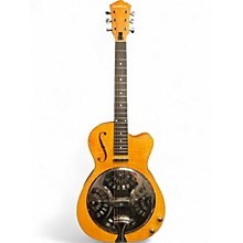 Used Washburn R45RCE-A Butterscotch Blonde Resonator Guitar