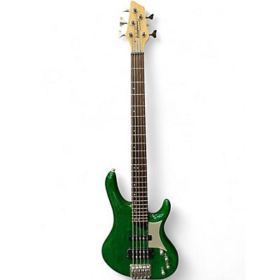 Used Washburn RB-2502 HAMMERHEAD TRANSPARENT GREEN Electric Bass Guitar