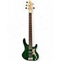 Used Washburn RB2502 Trans Green Electric Bass Guitar Trans Green