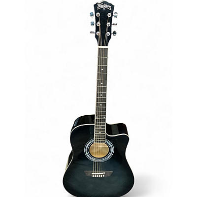 Used Washburn WA90CE Grayburst Acoustic Electric Guitar