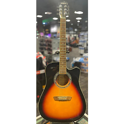 Washburn Used Washburn WA90CE Sunburst Acoustic Electric Guitar