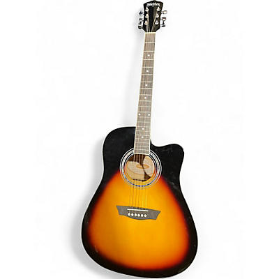 Used Washburn WA90CE Sunburst Acoustic Electric Guitar