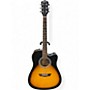 Used Washburn WA90CE Vintage Sunburst Acoustic Electric Guitar Vintage Sunburst