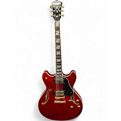 Used Washburn WB-35WRK Red Hollow Body Electric Guitar