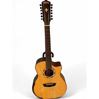 Used Washburn WCG15SCE Natural 12 String Acoustic Electric Guitar