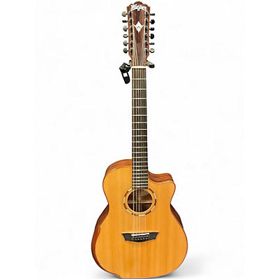 Used Washburn WCG15SCE12 Natural 12 String Acoustic Electric Guitar