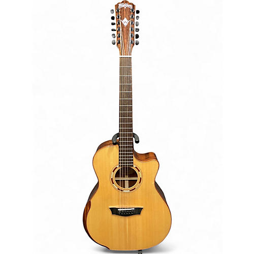 Used Washburn WCG15SCE12 Natural 12 String Acoustic Guitar Natural