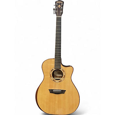 Used Washburn WCG20SCE Natural Acoustic Electric Guitar