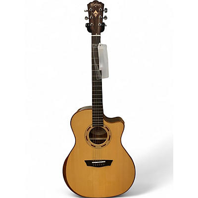 Used Washburn WCG20SCE Natural Acoustic Electric Guitar