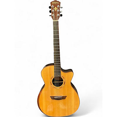 Used Washburn WCG22SCE Natural Acoustic Electric Guitar