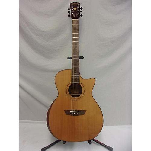 Washburn Used Washburn WCG22sce Natural Acoustic Electric Guitar Natural