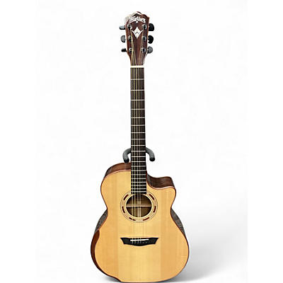 Used Washburn WCG25SCE Natural Acoustic Electric Guitar