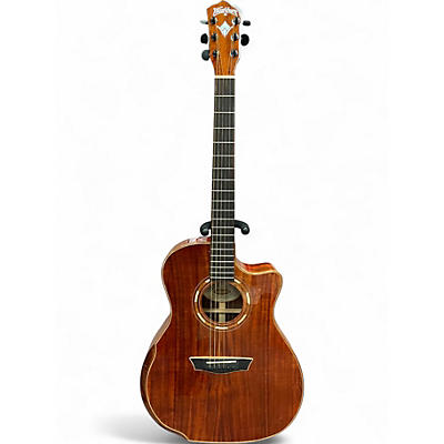 Used Washburn WCG25SCE Natural Acoustic Electric Guitar