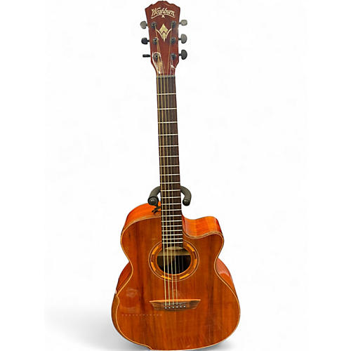 Used Washburn WCG55CE Mahogany Acoustic Electric Guitar Mahogany