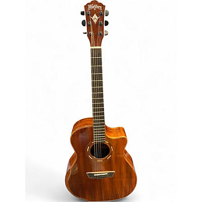 Used Washburn WCG55CE Mahogany Acoustic Electric Guitar