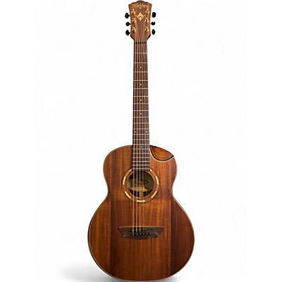 Used Washburn WCGM55K-D Natural Acoustic Guitar