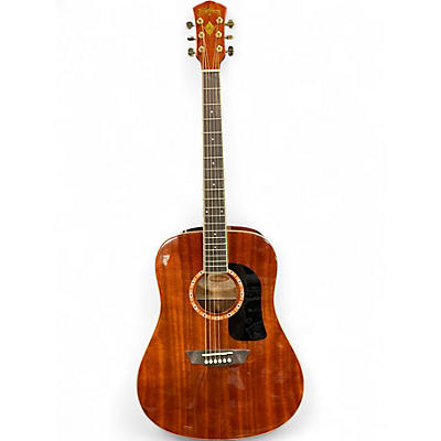 Used Washburn WD100DLMKU Natural Acoustic Guitar